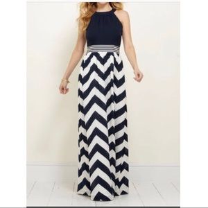 Vineyard Vines Chevron Maxi Dress - 16 - NWT!